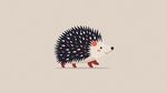 可爱小刺猬插画形象