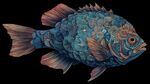 梦幻斑斓鱼 独特艺术造型
