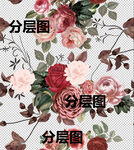 浪漫花卉图案背景