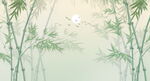 竹影 水墨灯箱竹林