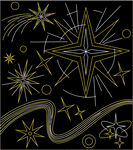 星空银河灯饰画