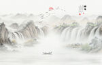国画水墨山水