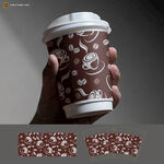 手持咖啡杯图案设计展示