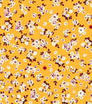 黄色碎花布料图案