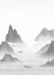竖版手绘山 
