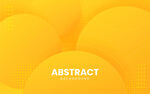 抽象黄色几何背景矢量图案