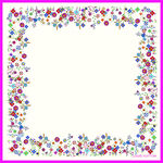 花卉边框图案设计素材