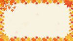 秋日枫叶边框背景图