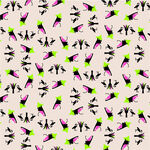 多彩飞鸟图案背景纹理