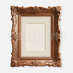 金色复古雕花画框