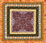 精美复古花纹方形图案