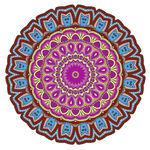 圆形数码印花图案