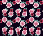 玫瑰花卉图案背景纹理