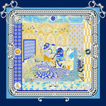 梦幻童话风方形图案设计