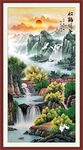竖幅山水画