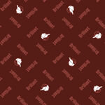 兔子图案红色背景无缝纹理