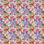 多彩花卉图案纹理背景