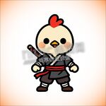 卡通武侠小鸡古装