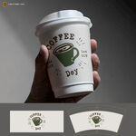 手持咖啡杯设计展示图