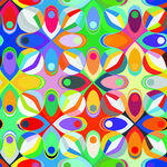 多彩几何图案抽象艺术背景