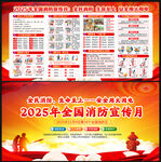 2025年119消防宣传月展板