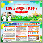 世界糖尿病日科普宣传展板