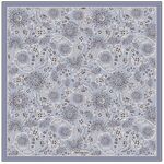 淡紫色花卉图案精美方巾