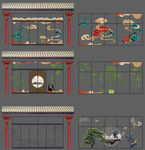 高级感中式橱窗玻璃贴