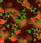 复古花卉图案纹理背景