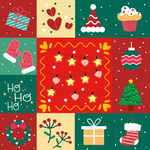 圣诞节包装插画