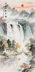 山水画挂画