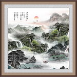 江山如画山水图