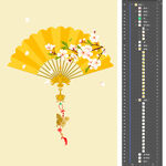 中式折扇装饰图案设计