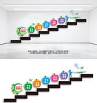 学校楼梯文化墙