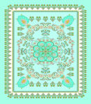 复古风几何花卉图案设计