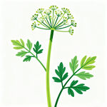 柴胡矢量插画素材