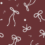 深红色背景蝴蝶结图案