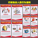 行政执法人员行为宣传海报