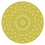 黄色圆形花纹图案