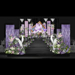 莫奈金相框婚礼