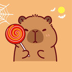 抱棒棒糖的可爱小熊
