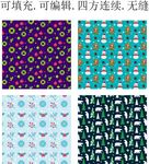 姜饼人 北极熊 童趣圣诞图案 