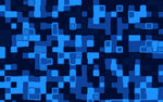 蓝色像素方块背景图案