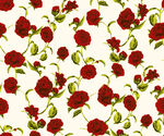 红色花卉图案背景纹理
