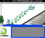 探索楼梯文化墙