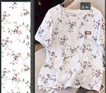 白色小碎花短袖