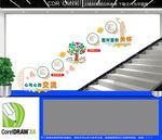 心理咨询室楼道文化墙