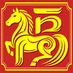 金色骏马艺术福字2026年