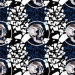 骷髅图案无缝花纹背景