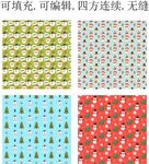 可爱圣诞老人  卡通圣诞图案